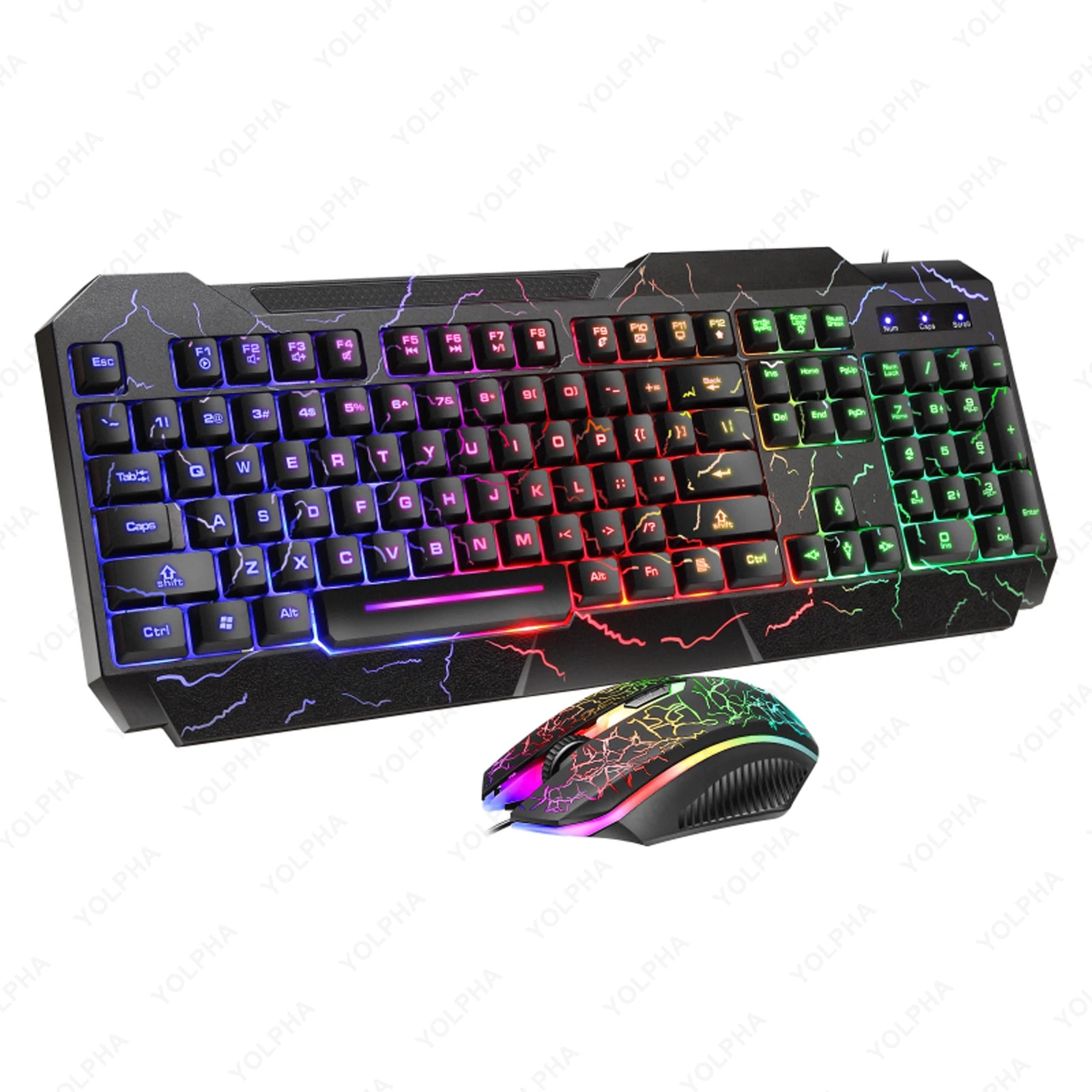 YOLPHA Kit de teclado y raton gamer