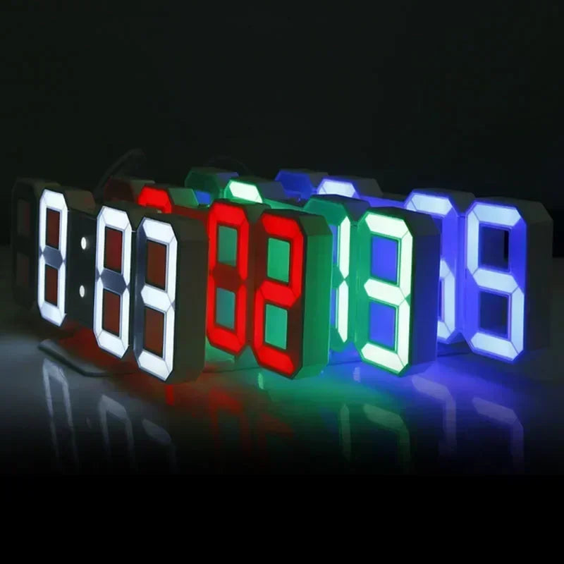 Reloj 3D LED Digital Ideal para hogar, cocina, oficina o decoración