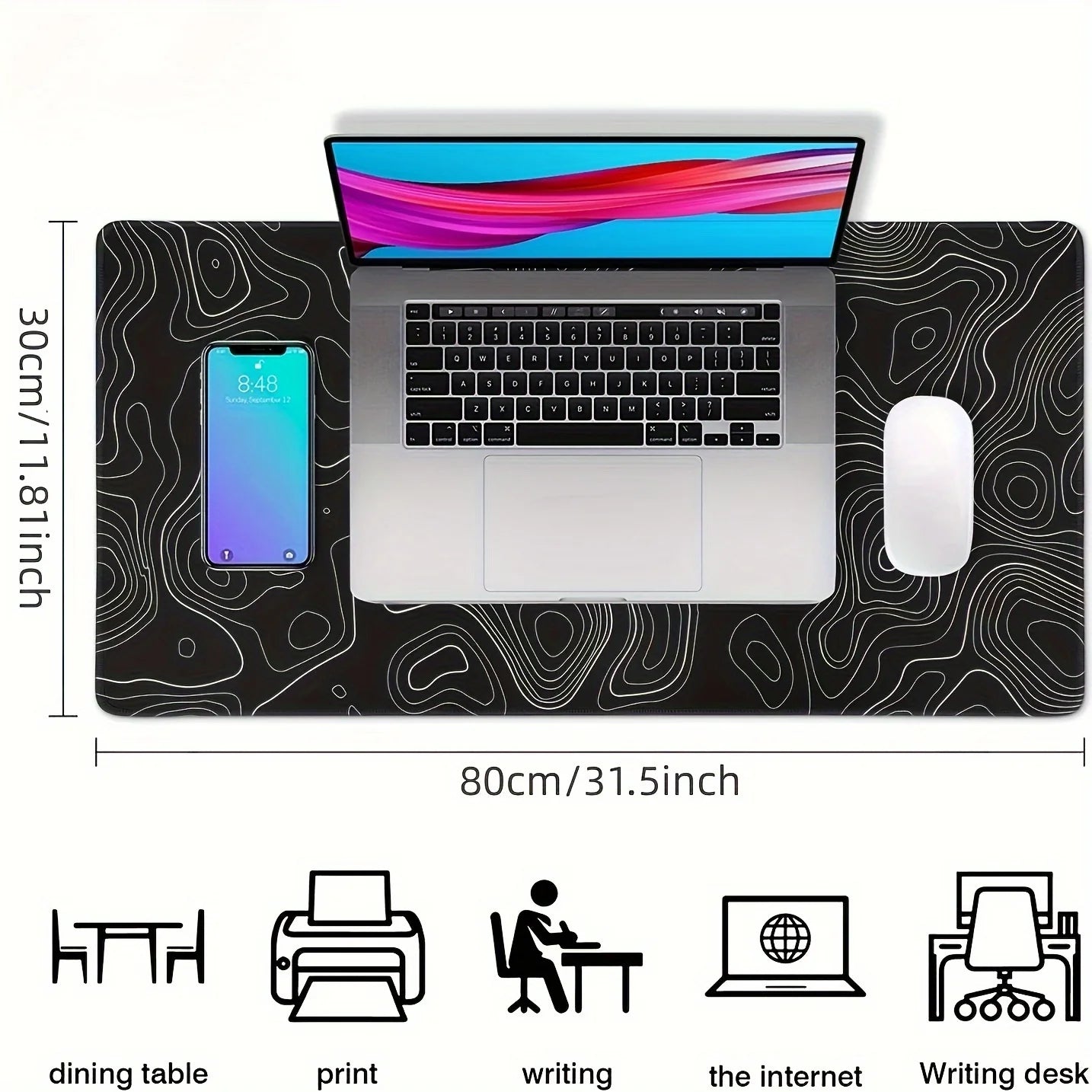 PixelPad™ mouse pad de goma antideslizante y portatil para jugar